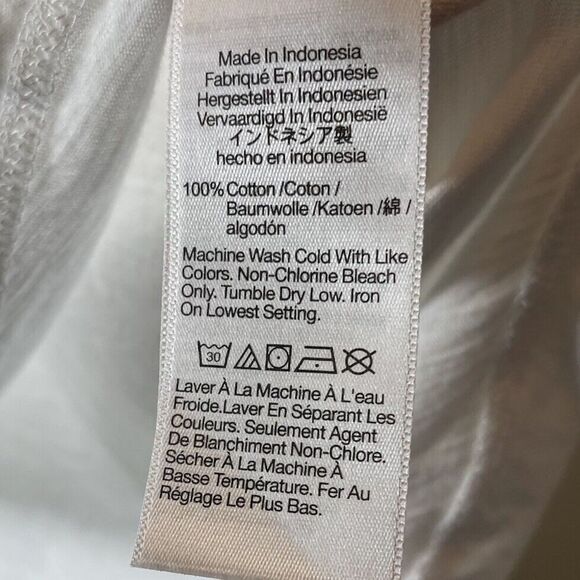 MADEWELL Whisper Tee Women XS Optic White Lightweight Cotton AI537 - Picture 10 of 11